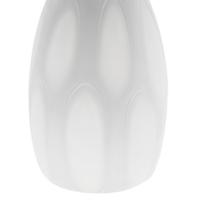 Colgante HERNER grande 1xE27 Al.Reg.xD.15cm cristal Blanco