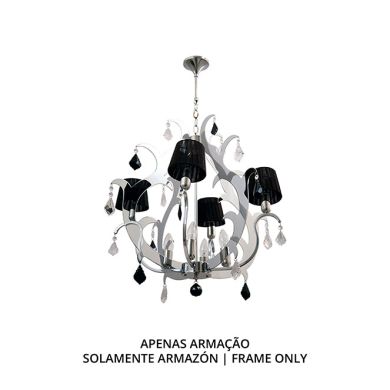 Ceiling Lamp DEBORAH 8xE14 H.Reg.xD.65cm Chrome