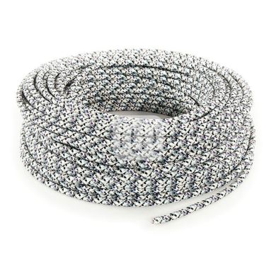 Cable eléctrico cubierto con tela redonda flexible H03VV-F 2x0,75 D.6.2mm hielo TO304