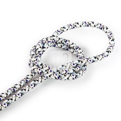 Cable eléctrico cubierto con tela redonda flexible H03VV-F 2x0,75 D.6.2mm hielo TO304
