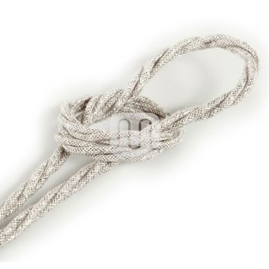 Cabo elétrico torcido revestido a tecido H05V2-K FRRTX 2x0,75mm2 D.6.3mm, em bege TR401