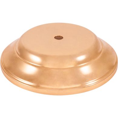 Medium center case H.4,5xD.14cm with 1 central hole, in gold brass