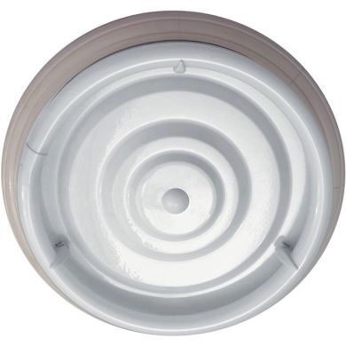 Plafond CIRCE redondo 1xG10q T9 circ. Alt.9xD.46cm branco