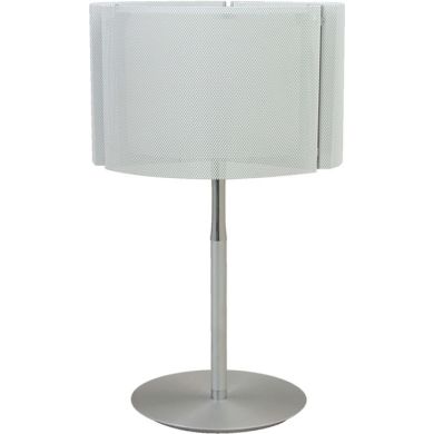 Table Lamp IVONE 1xE27 H.50xD.30cm White/Satin Nickel