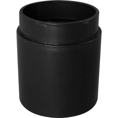 Tubo separador de abat-jour para E27 Alt.5xD.4,4cm, em polietileno preto