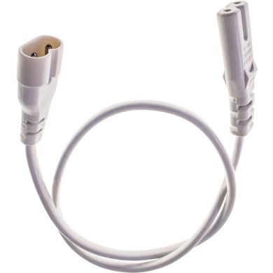 Electrical extension cord for fluorescent light fixture.