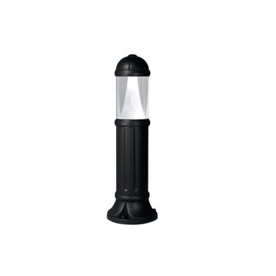 Pillar SAURO 1xGX53 10W CCT (3colors) switch IP55 H.80xD.24,5cm black resin