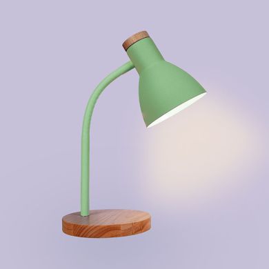 Flexo serie ARGOS 1xE27 Al.42xD.15cm Negro/Madera