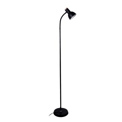Candeeiro de pé ARGOS 1xE27 Alt.155xD.22cm preto/madeira