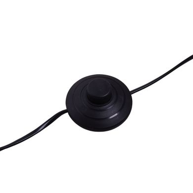 Candeeiro de pé ARGOS 1xE27 Alt.155xD.22cm preto/madeira