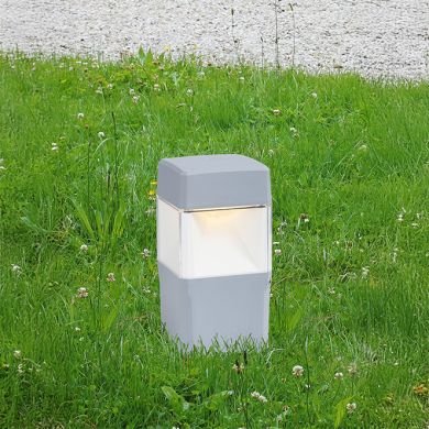 Spike Luminaire ELISA 1xGX53 10W CCT (3colors) switch IP55 L.12,6xW.12,6xH.42,5cm grey resin