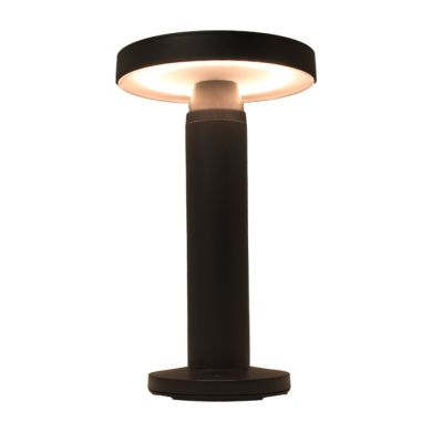 Table lamp ALCAIDE 2W LED 180lm 2700K IP44 H21.7xD13cm Black, with solar panel