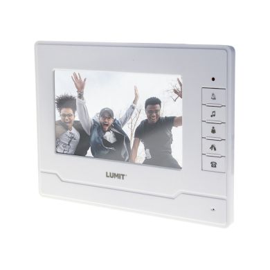 7' color monitor for RAVEL video intercom, in white