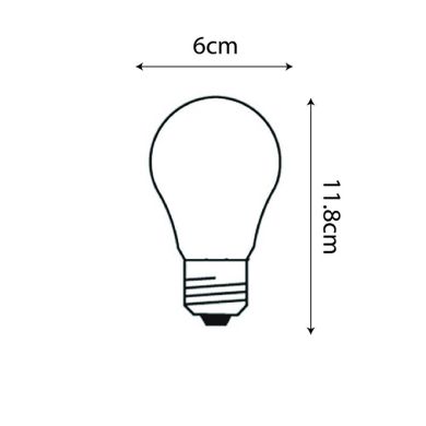 Light Bulb E27 (thick) GLS SMART WIFI LED 10W RGB+CCT (2700-6500K), APP, Alexa and Google Assistant