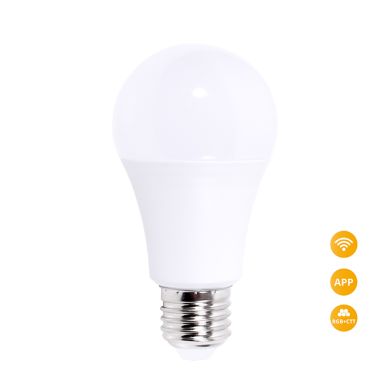 Lâmpada E27 (grosso) GLS SMART WIFI LED 9W RGB+CCT (2700-6500K), APP Tuya