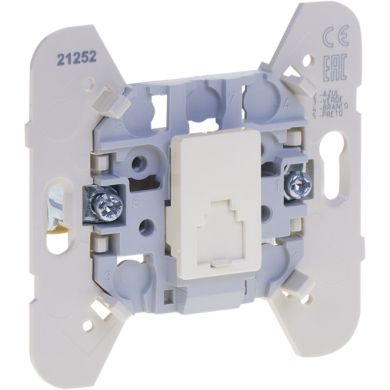 Toma Telefónica MEC21 (4 conductores para conector RJ11) 50V/70V~, en marfil