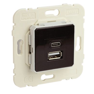 Doble Cargador USB Tipo A + Tipo C