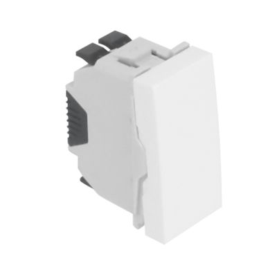 Interruptor unipolar QUADRA45 (1 módulo) 10AX 250Vac preto mate
