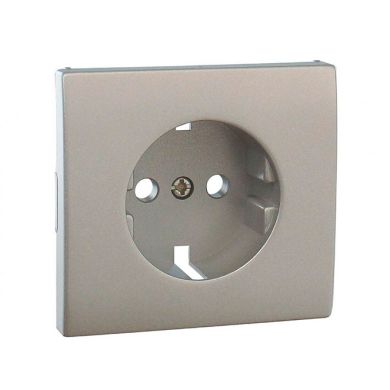 Tapa con Protección APOLO5000 para Base Schuko en plata