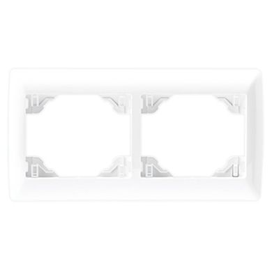 Espelho duplo horizontal SIRIUS70 branco/branco