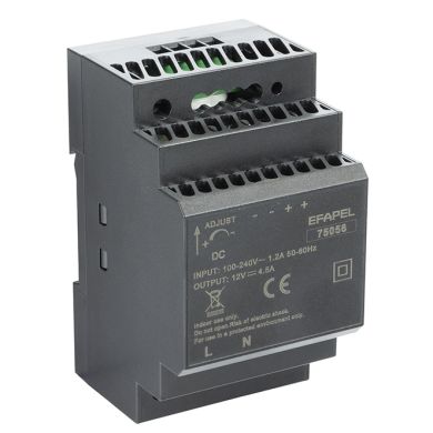 Fonte de Alimentação para Calha DIN 12V 54 W