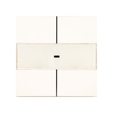 Tecla para botão de pressão quádruplo MBT marfim (tecla quádrupla)