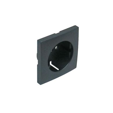 Cover plate LOGUS90 for earth socket (schuko type) in grey