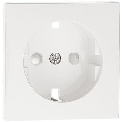 Centro schuko LOGUS90 com obturador branco