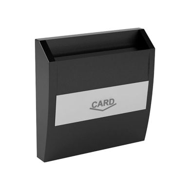 Cover Plate for Card-system Switch in matte black