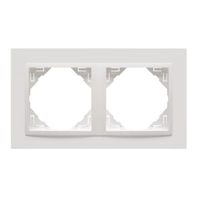 Espelho duplo LOGUS90 branco/branco