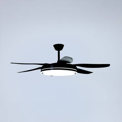 Ventoinha de tecto ORION preta, 6 palas, 72W LED 3000|4000|6000K A.35xD.132/50cm