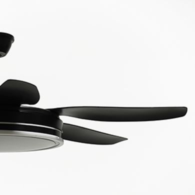 Ventoinha de tecto ORION preta, 6 palas, 72W LED 3000|4000|6000K A.35xD.132/50cm