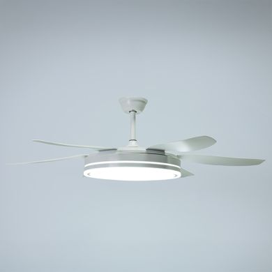 Ventoinha de tecto ORION branco, 6 palas, 72W LED 3000|4000|6000K A.35xD.132/50cm