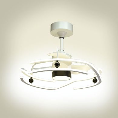 Ceiling fan ALISON white 3 blades 125W+125W LED 3000|4000|6000K H.50xD.63cm