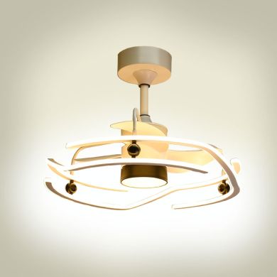 Ceiling fan ALISON white 3 blades 125W+125W LED 3000|4000|6000K H.50xD.63cm