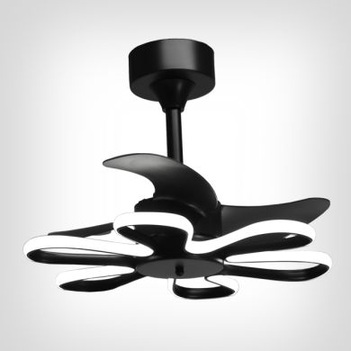 Ceiling fan ENEBRO black 3 blades 30W+30W LED 3000|4000|6000K H.41xD.53cm