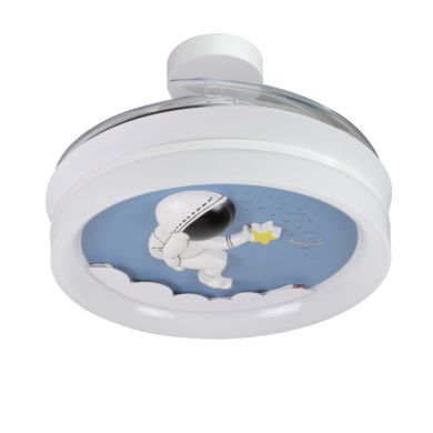 Ceiling fan DC INFANTIL HOUSTON white,4 retractable blades, 96W LED 3000|4000|6000K, H.35/45xD.91/40