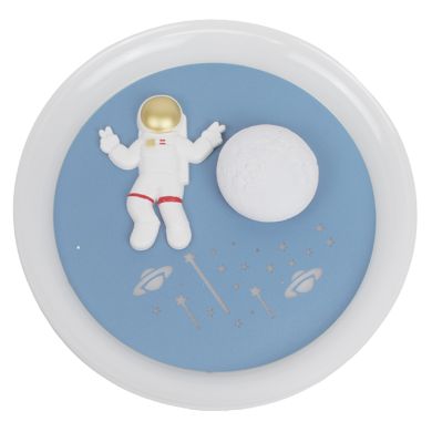 Ventoinha de tecto INFANTIL AMSTRONG branca,4 palas retráteis, 96W LED 3000|4000|6000K,Alt.35/45xD91