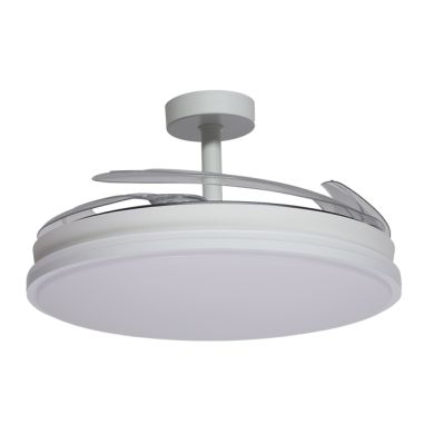 Ceiling fan DC ASGARD MAXI white, 4 retractable blades, 72W LED 3000|4000|6000K, H.35xD.120/50cm
