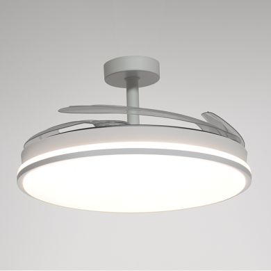Ceiling fan DC ASGARD MAXI white, 4 retractable blades, 72W LED 3000|4000|6000K, H.35xD.120/50cm