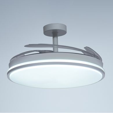 Ceiling fan DC ASGARD MAXI white, 4 retractable blades, 72W LED 3000|4000|6000K, H.35xD.120/50cm