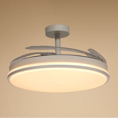 Ceiling fan DC ASGARD MAXI white, 4 retractable blades, 72W LED 3000|4000|6000K, H.35xD.120/50cm