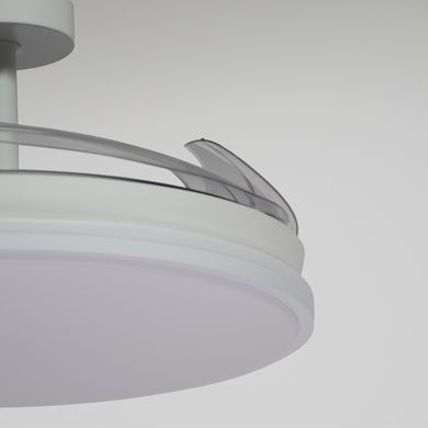 Ceiling fan DC ASGARD MAXI white, 4 retractable blades, 72W LED 3000|4000|6000K, H.35xD.120/50cm