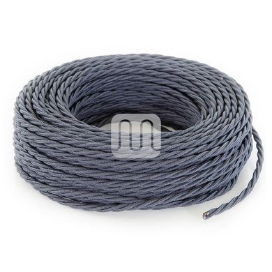 Cable eléctrico H05V2-K cubierto con tela torcida FRRTX 3x0,75 D.7.0mm grafito TR416