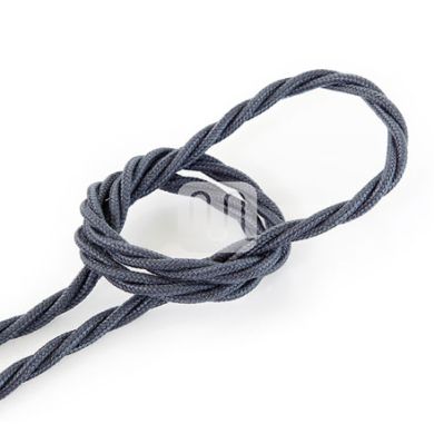 Cable eléctrico H05V2-K cubierto con tela torcida FRRTX 3x0,75 D.7.0mm grafito TR416