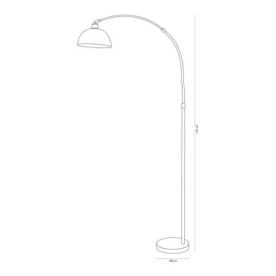 Floor Lamp AMALFI 1xE27 H.179xD.30cm black