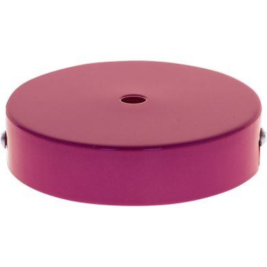 Florão D.10xAlt.2,5cm 1 furo 10mm em metal rosa