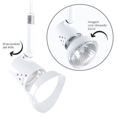 DANIEL spotlight white 1xGU10 for use in lamps