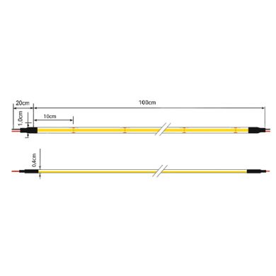 LED Strip 230V 14W/m 560LED/m 2700K IP67 1m (multiples of 5m)