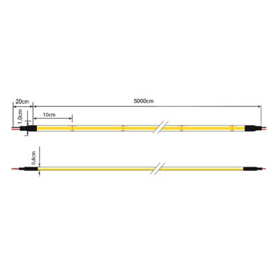 LED Strip 230V 14W/m 560LED/m 4000K IP67 50m/roll